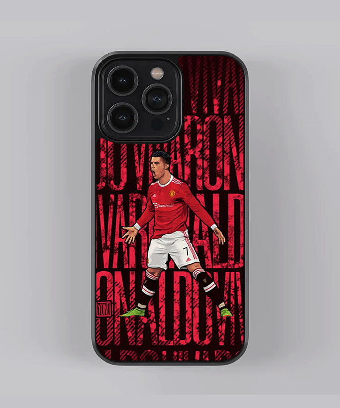 Cristiano Ronaldo Red Premium Glass Case