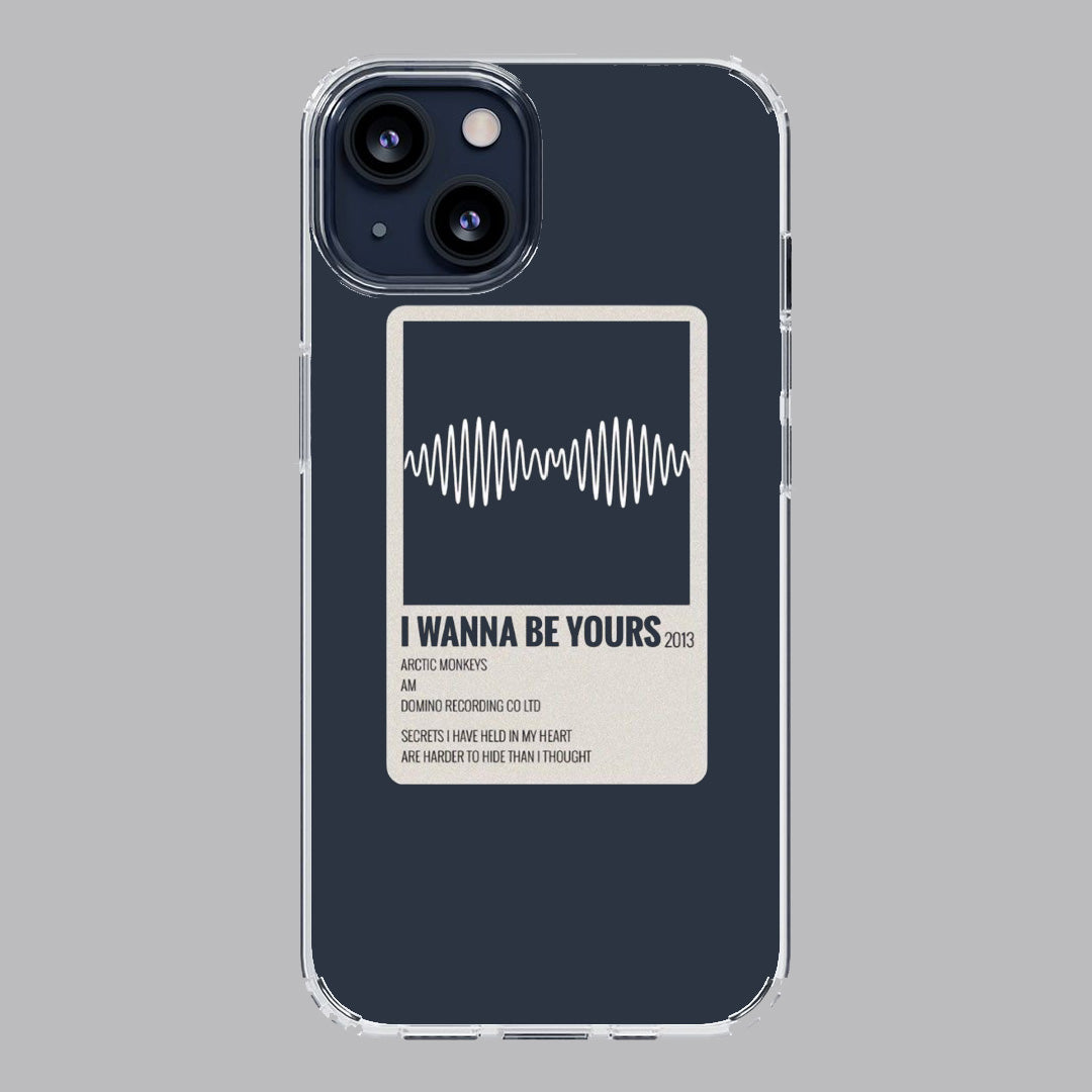 arctic monkeys i wanna be yours poloroid premium transparent case