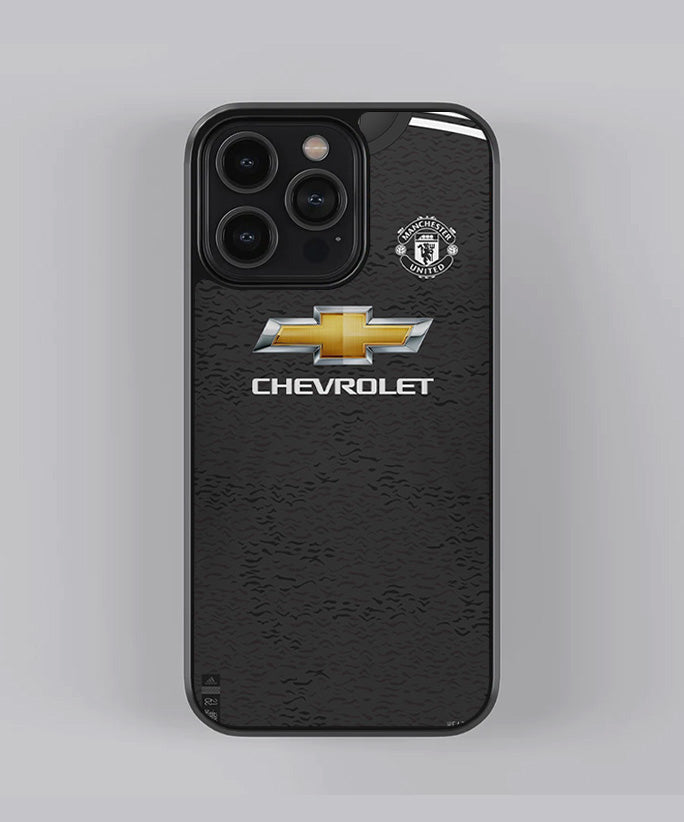 Manchester United Charcoal Grey Jersey Premium Glass Case