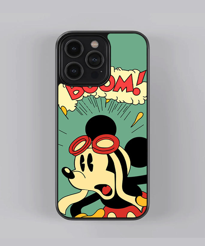 Mickey Mouse Boom Premium Glass Case