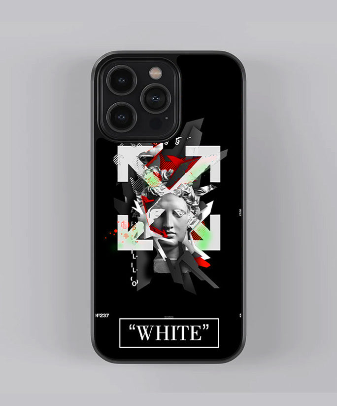 Off White Aesthetic Premium Glass Case