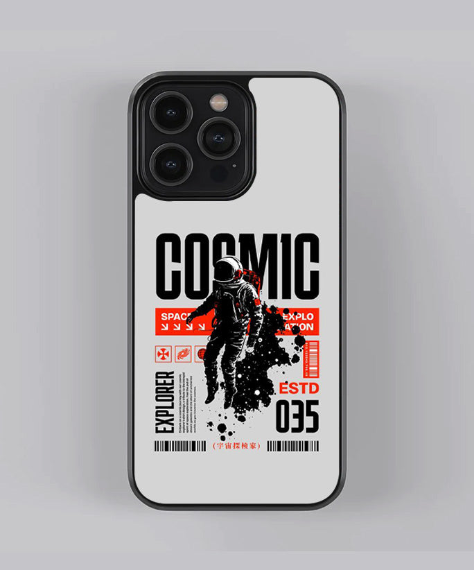 Comic Space Astronaut Premium Glass Case\