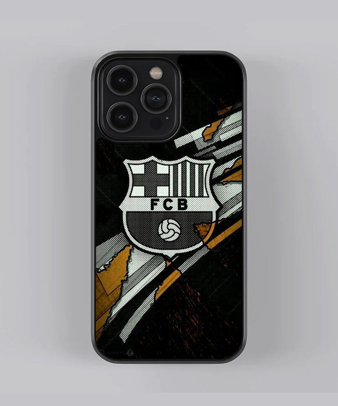 barcelona retro logo premium case