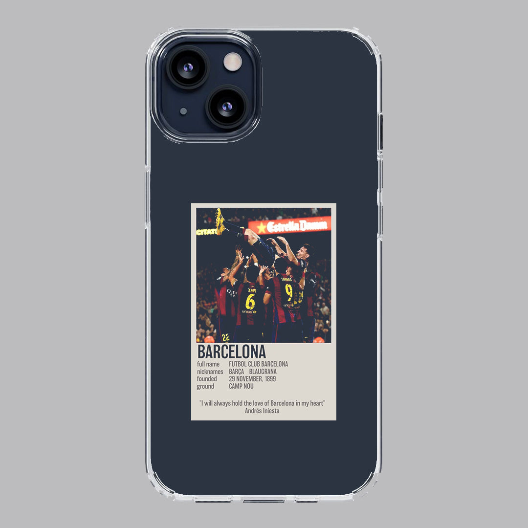 barcelona poloroid premium transparent case