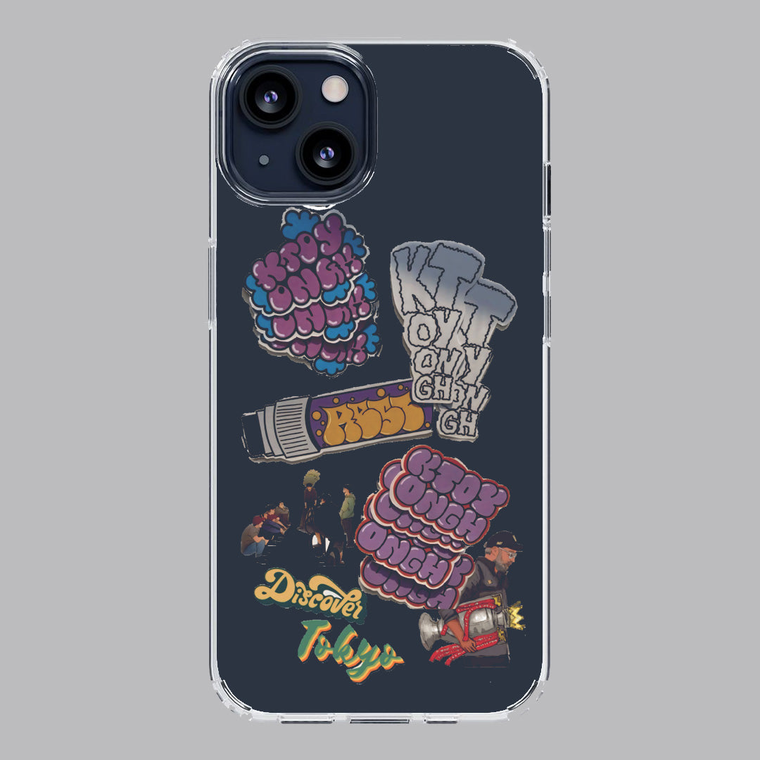 cool sticker premium transparent case