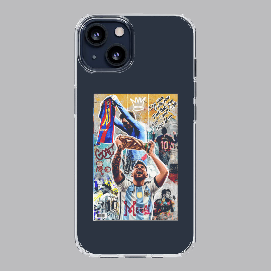 messi worldcup premium transparent case