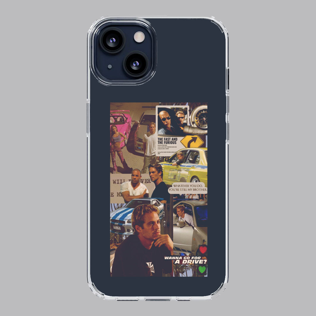 paul walker tribute premium transparent case