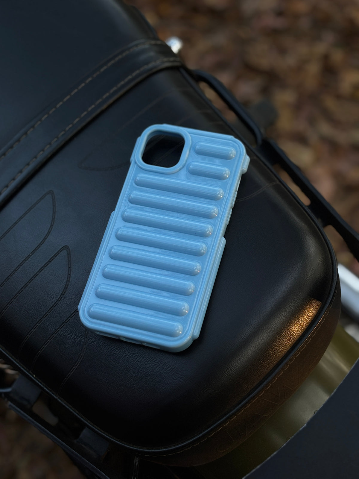 Baby blue capsule case for iphone