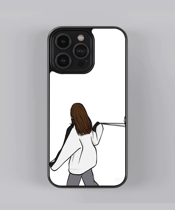 Cute Couple Premium Glass Case