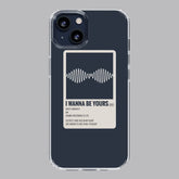 arctic monkeys i wanna be yours poloroid premium transparent case