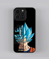 TA Son Goku Anime Quotes Painting Premium Glass Case