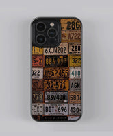 Vintage license Plate Premium Glass Case