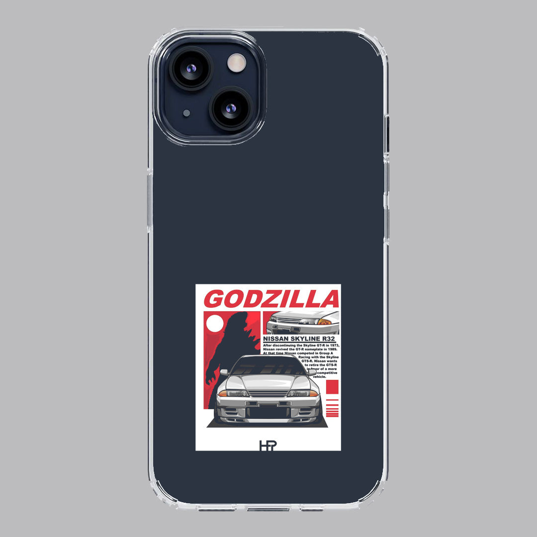 godzilla premium transparent case