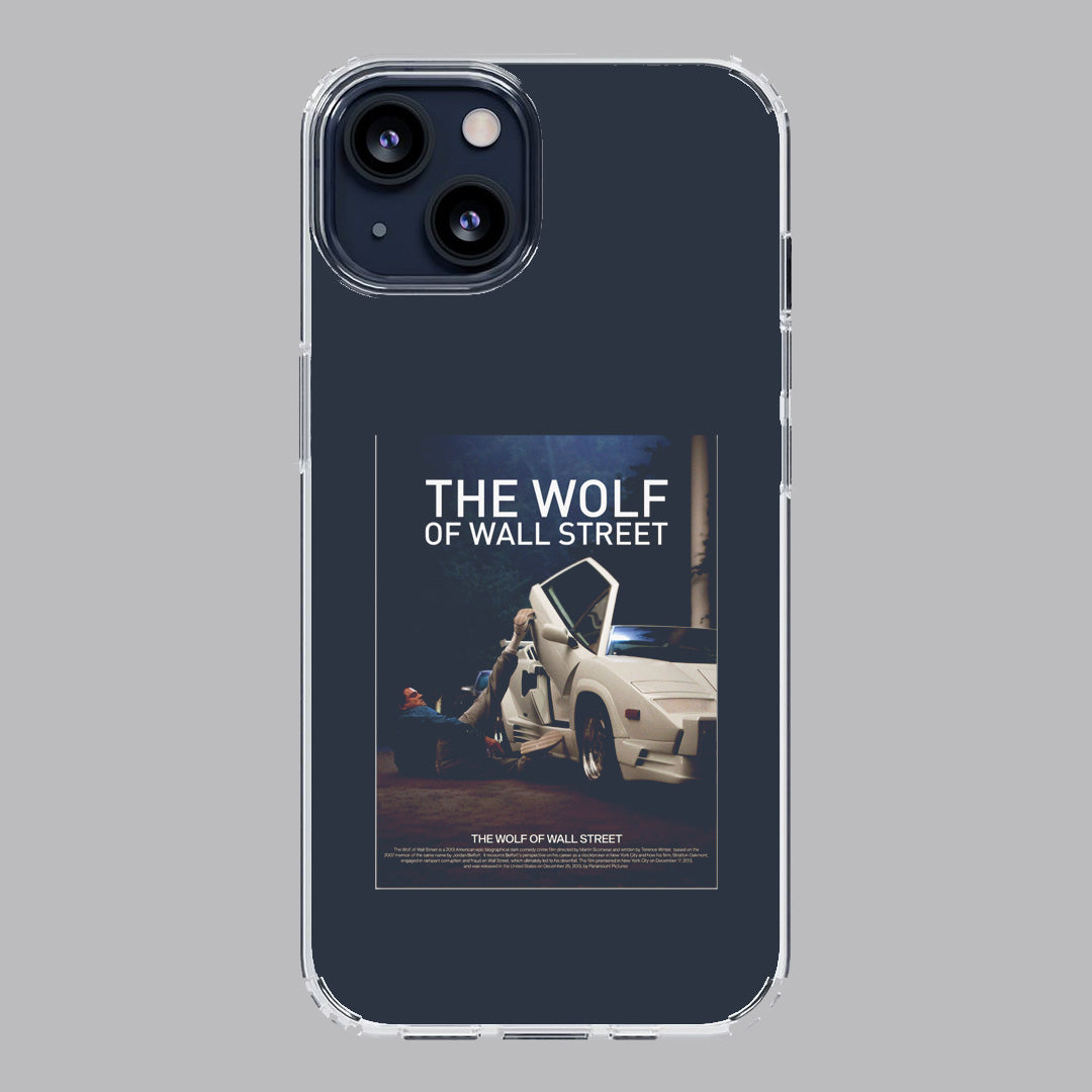 wolf of the wall street poster premium transparent case